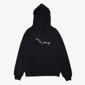 Soulland Marker Logo Hoodie Black