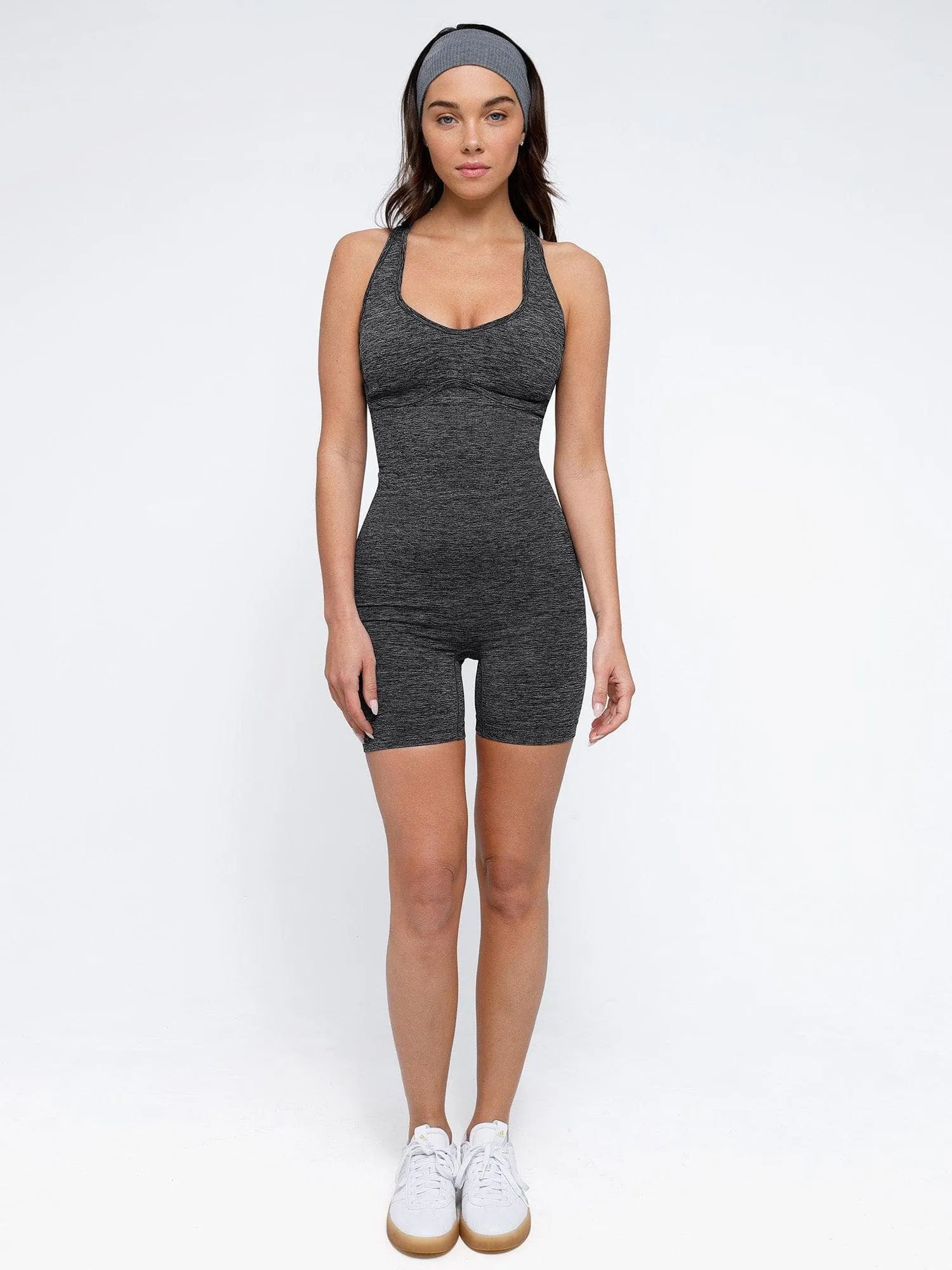 The Shapewear Romper Seamless Sport Crossback For Insiders