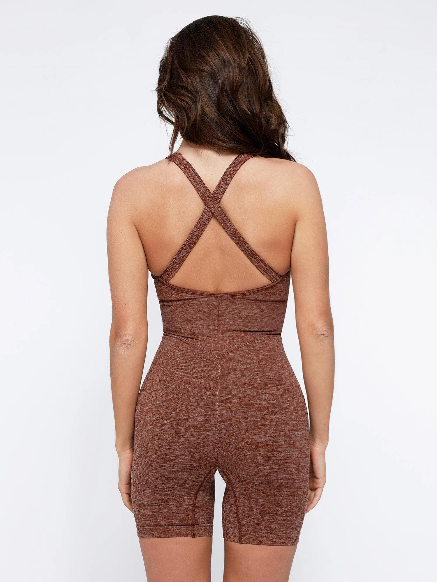 The Shapewear Romper Seamless Sport Crossback For Insiders