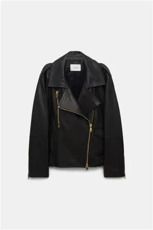 The Sleek Statement Jacket in black leather