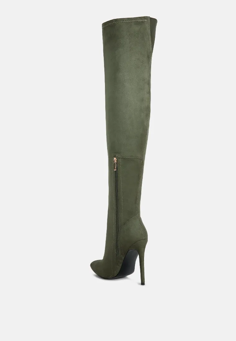 Tilera Stretch Over The Knee Stiletto Boots