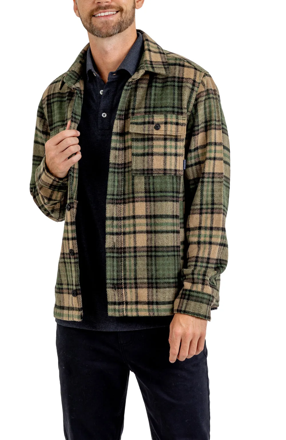 TRAILMASTER HVY WGHT BRUSHED COTTON BLEND L/S SHIRT