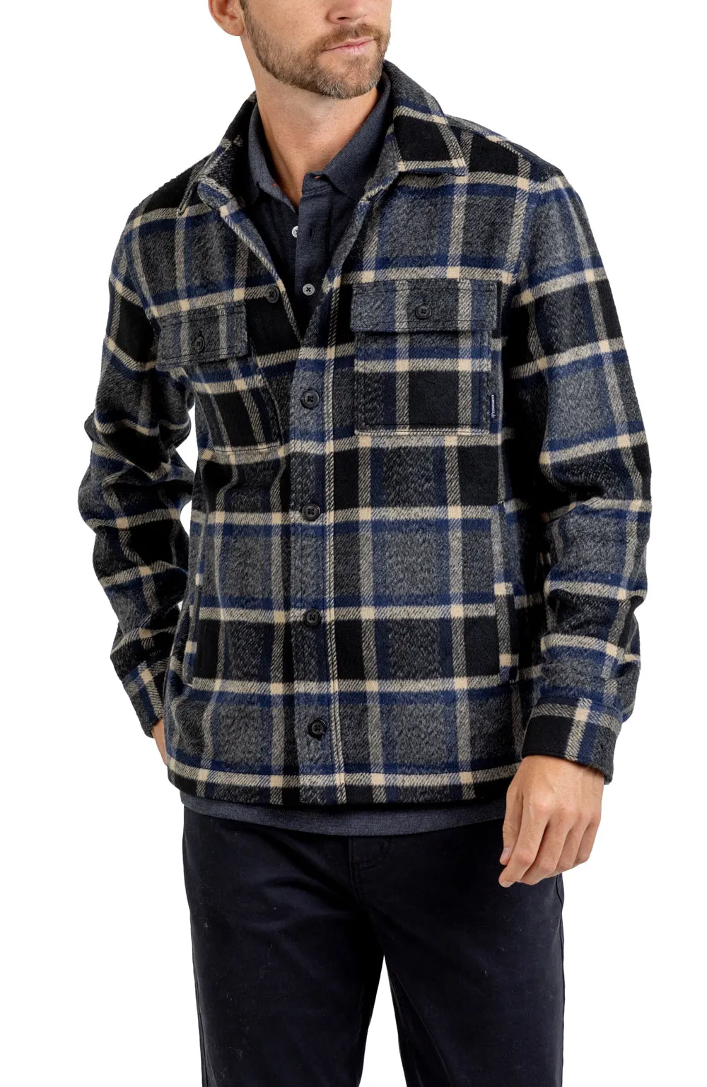 TRAILMASTER HVY WGHT BRUSHED COTTON BLEND L/S SHIRT