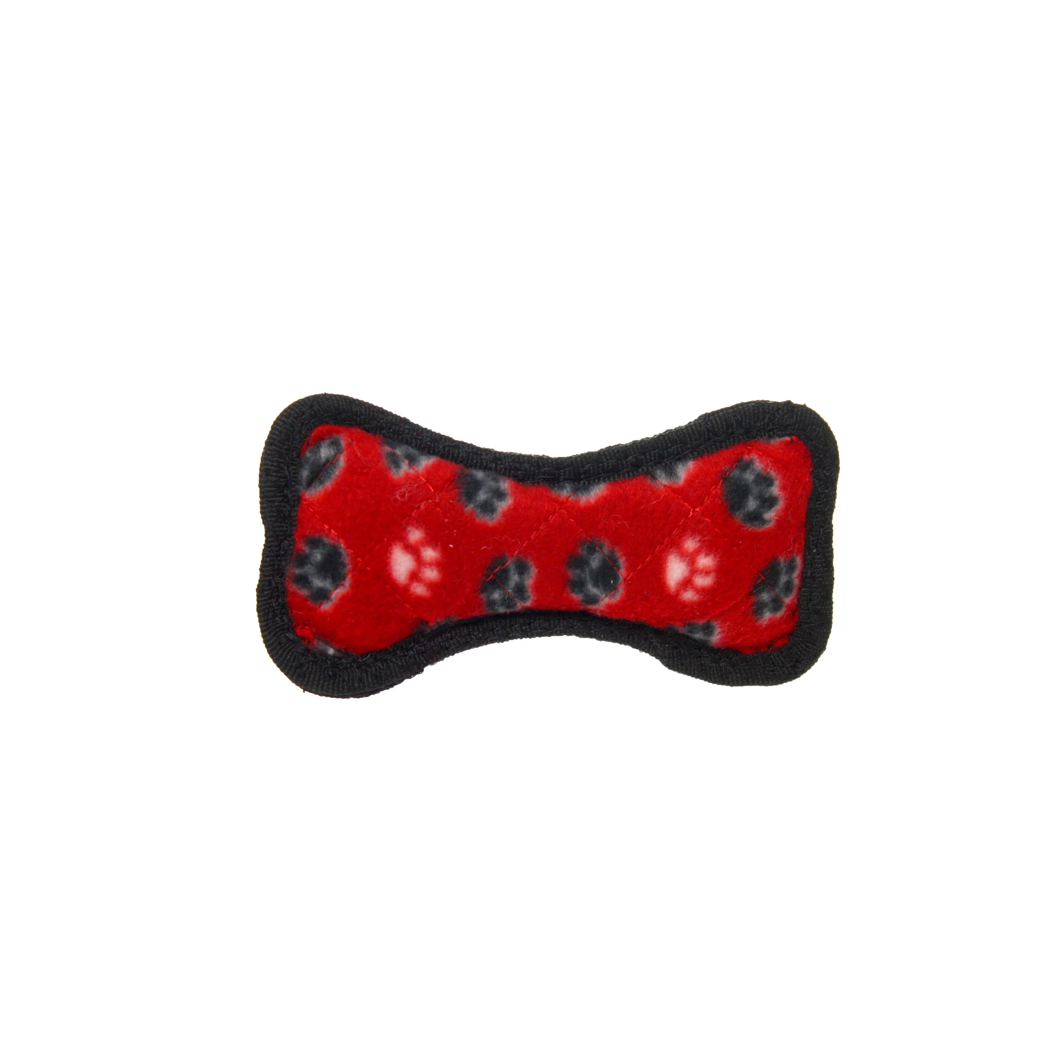 Tuffy Dog Toys - VIP Products - Tuffy Jr Bone - Red Paw, Durable, Tough, Squeaky Dog Toy