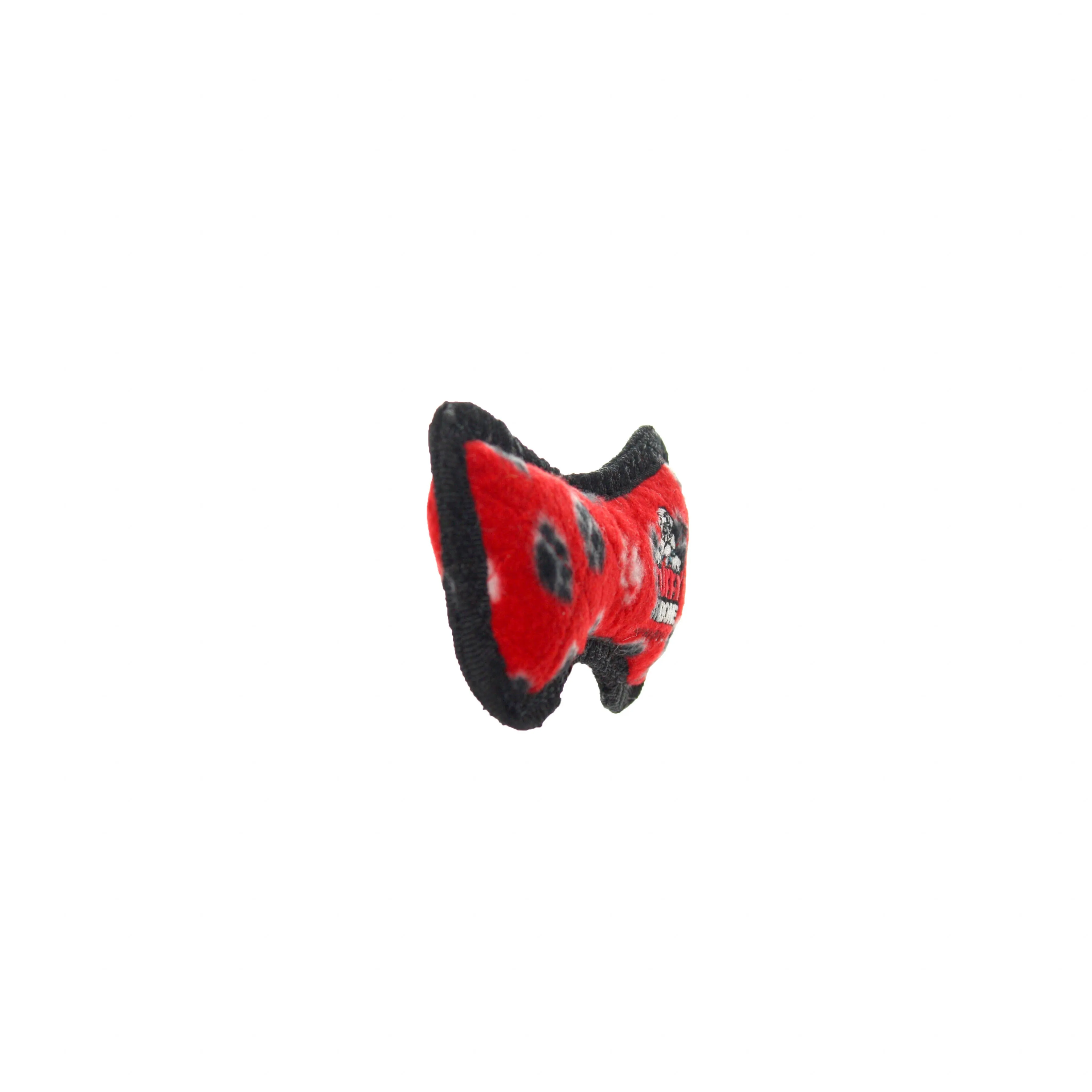 Tuffy Dog Toys - VIP Products - Tuffy Jr Bone - Red Paw, Durable, Tough, Squeaky Dog Toy