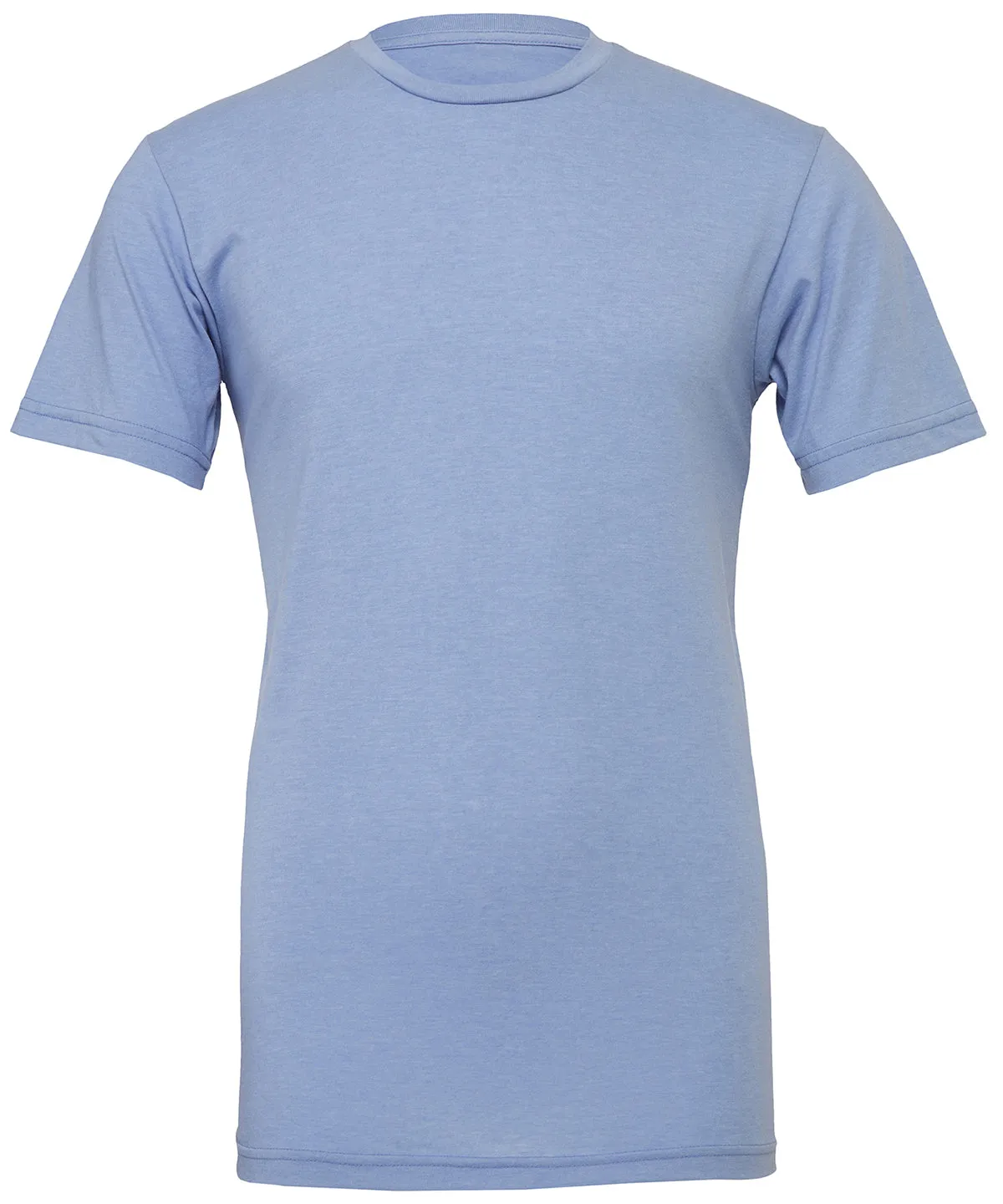 Unisex heather CVC short sleeve t-shirt | Heather Blue