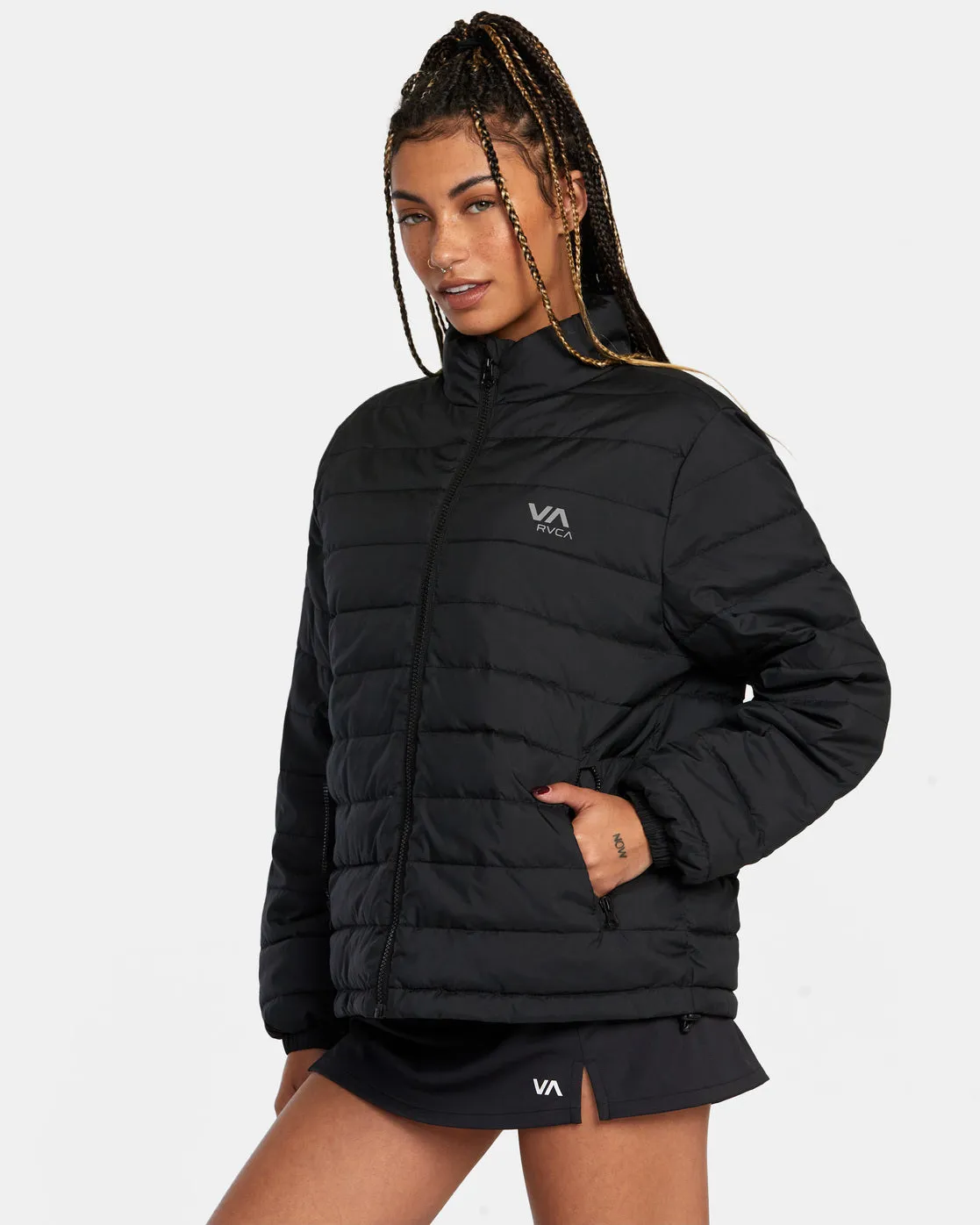 VA Puffer Jacket - Black