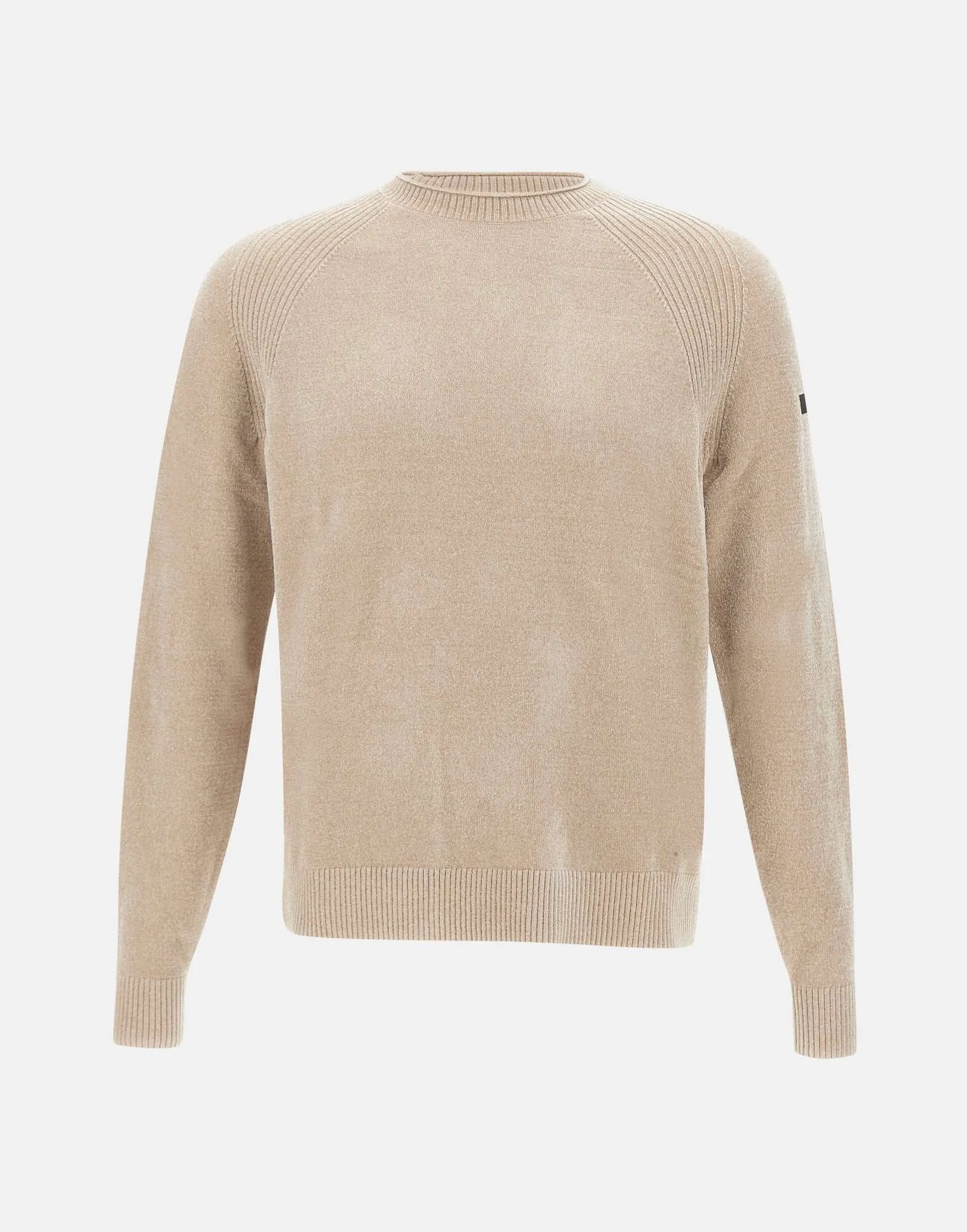 Velvet Effect Men's Sand Sweater