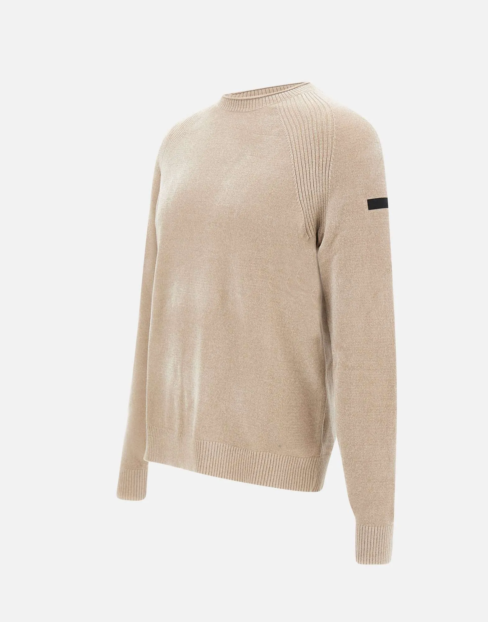 Velvet Effect Men's Sand Sweater