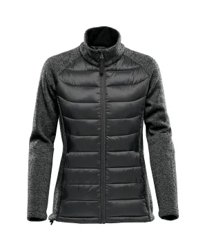 Womens Narvik hybrid jacket | Black/Dolphin Heather