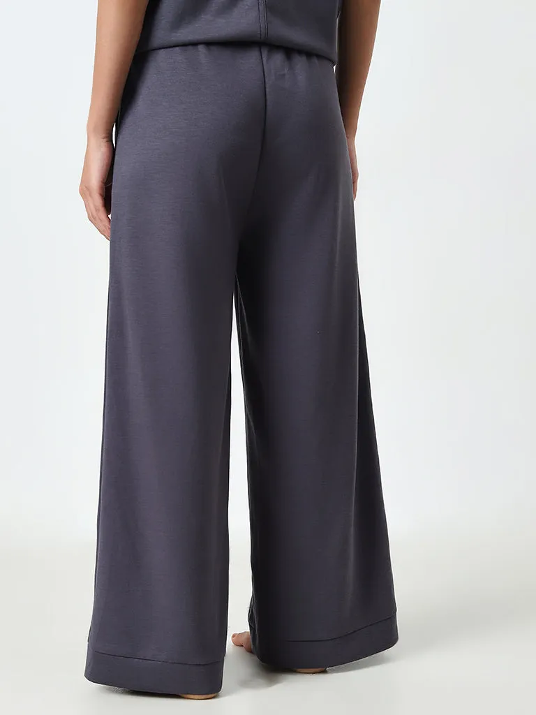 Wunderlove Supersoft Dark Grey Soft Touch High-Rise Pants