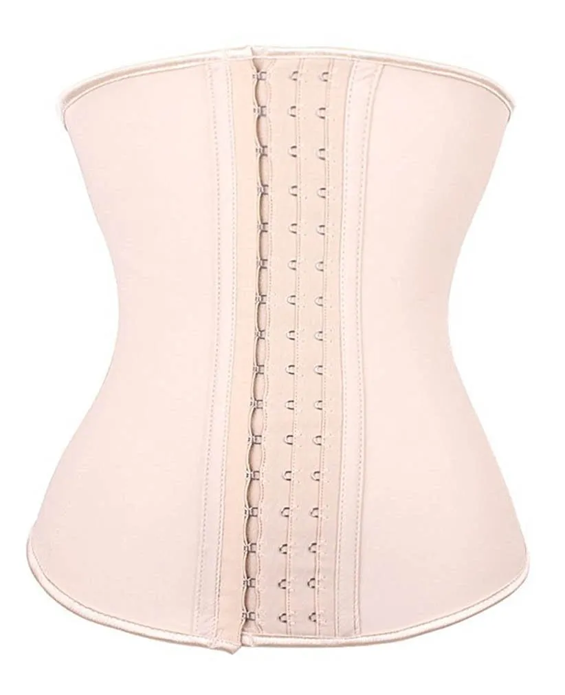 YIANNA Women Classic Latex Waist Trainer  9 Steel Bones 3 Row Hooks