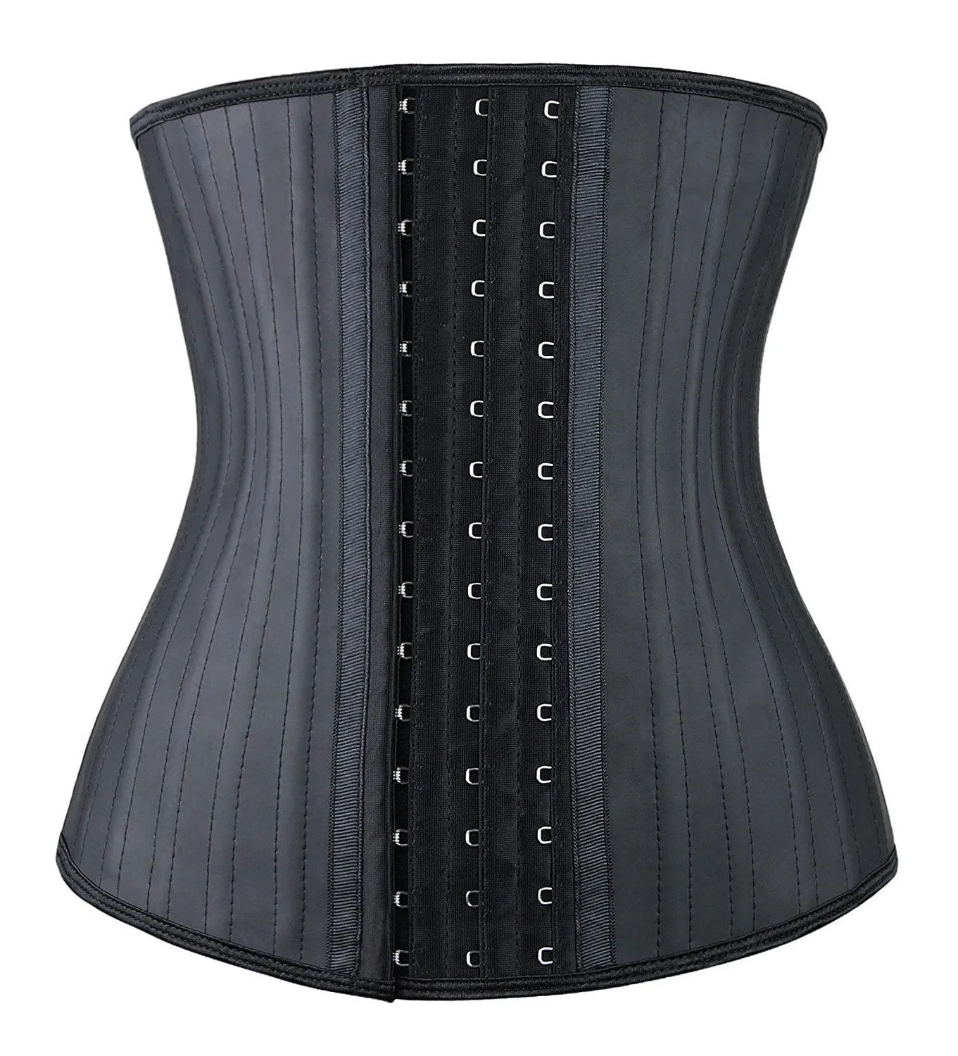 YIANNA Women Latex Waist Trainer 25 Steel Bones  3 Row Hooks